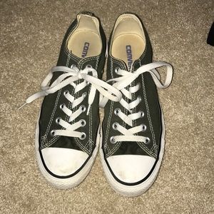 Navy green converse